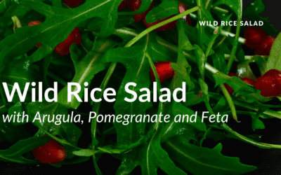 Wild Rice and Arugula Salad with Pomegranate and Feta